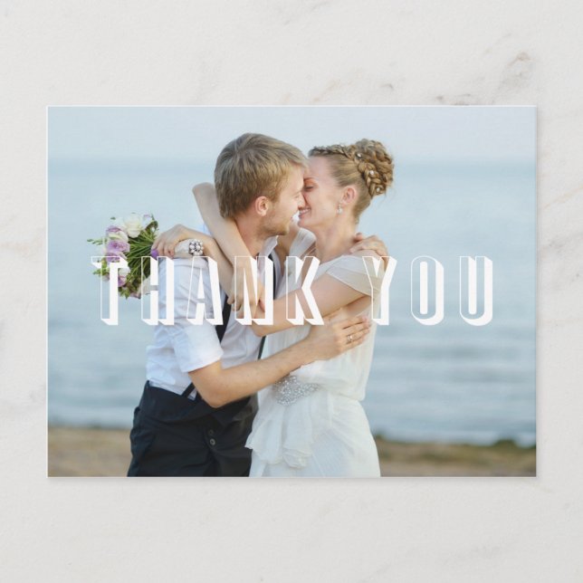 Carte Postale Merci Photocard (Devant)