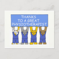 Merci Physiothérapeute caricaturiste chats