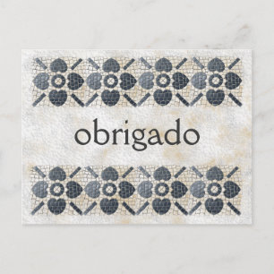 Carte Postale Merci - Portugais