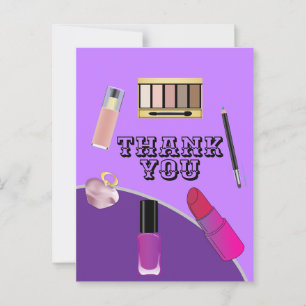 Carte Postale Merci pour l'artiste de maquillage