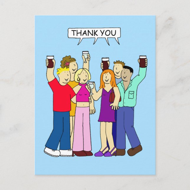 Carte Postale Merci pour le Grand Parti (Devant)