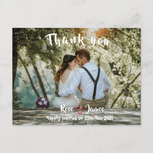 Carte postale Merci Pour les clients Mariages