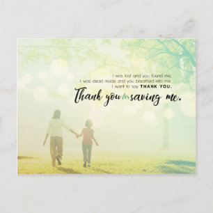 Carte Postale Merci pour me sauver