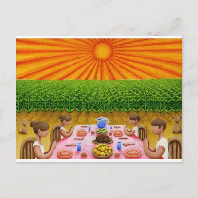 Carte Postale Merci Pour Notre Pain Quotidien (Devant)