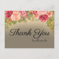 Merci pour tout ce que vous faites Fleurs roses ro