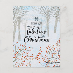 Carte Postale Merci pour un fabuleux noël