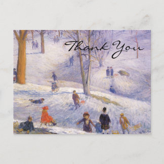 Carte Postale Merci pour un Noël vintage
