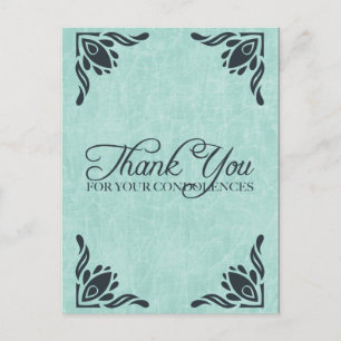 Carte Postale merci pour vos condoléances