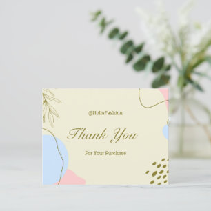 Carte Postale Merci pour votre achat