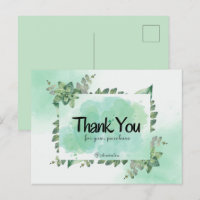 Merci pour votre achat Green Botanical Waterc