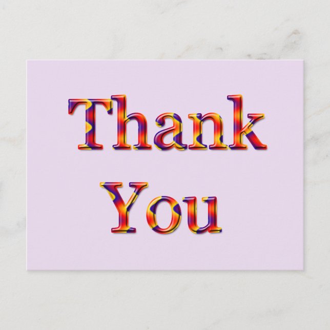 Carte Postale Merci pour votre clientèle appréciée (Devant)