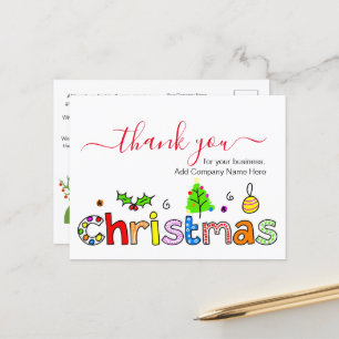 Carte Postale Merci pour votre confiance durant cette période de