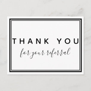 Carte Postale Merci pour votre recommandation, Chiropractie