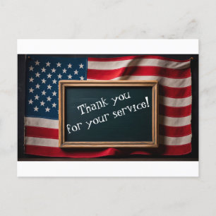 Carte Postale Merci pour votre service !