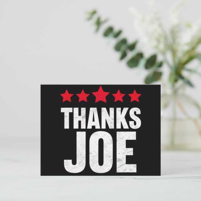 Carte Postale Merci Président Merci Joe Biden Merci Joe (Debout devant)