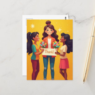 Carte Postale "Merci, Professeur !"