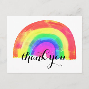 Carte Postale Merci Rainbow moderne et tendance