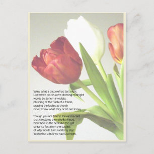 Carte Postale merci/réminiscence du message