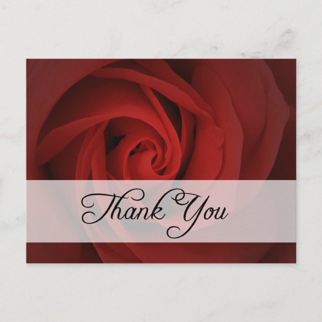 Carte Postale merci : roses : (Devant)