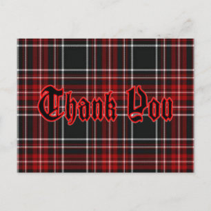 Carte postale Merci - Rouge*