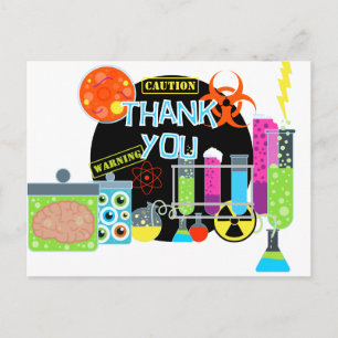 Carte postale Merci scientifique