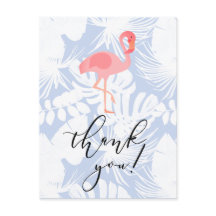 merci script flamingo palme tropicale feuille