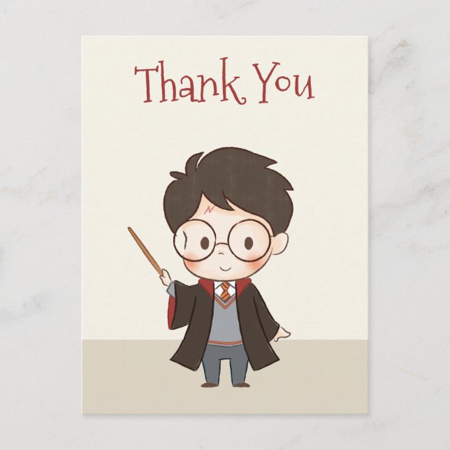 Carte Postale Merci simple Harry Potter (Devant)