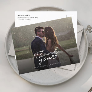 Carte Postale Merci simple Mariage photo