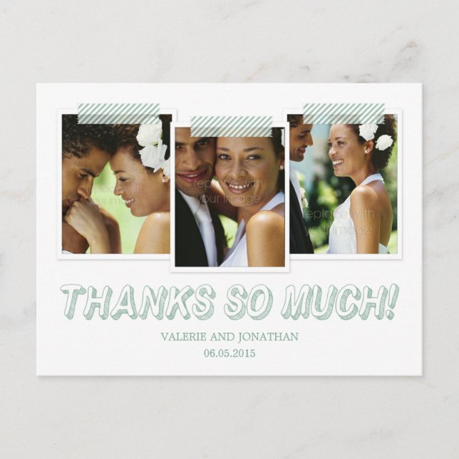 Carte postale Merci Snapshots Funky (Devant)