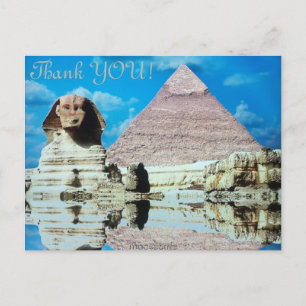 Carte Postale Merci! Sphinx égyptien...