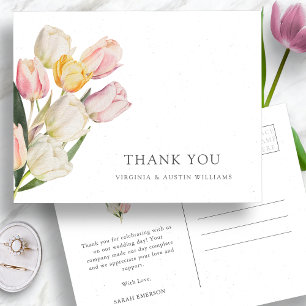 Carte postale Merci Tulipe