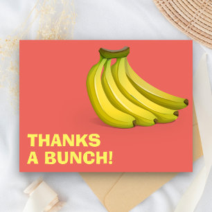 Carte Postale Merci Un Groupe De Bananes   Merci drôle