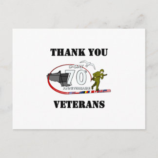 Carte Postale Merci vétérans - Thank you veterans