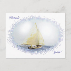 Carte Postale Merci!  "Voile" Par Brigid O'Neill Hovey