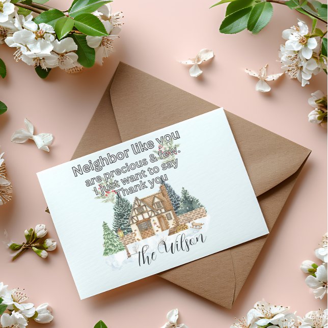 Carte Postale Merci Voisins Cœur Noël 2025 (Créateur téléchargé)