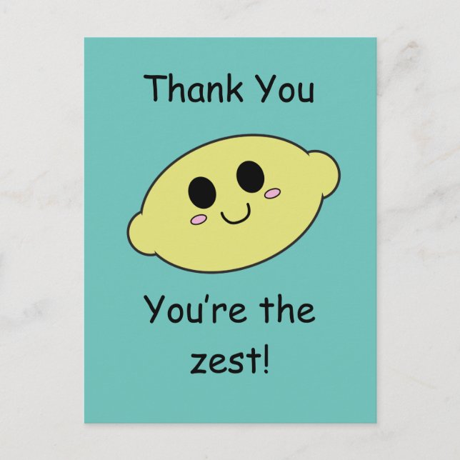 Carte Postale Merci - Vous êtes le Zeste (Devant)