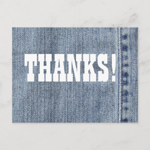 Carte Postale Mercis de denim