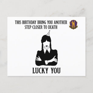 Carte Postale Mercredi - Anniversaire Drôle - Lucky You