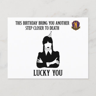 Carte Postale Mercredi - Anniversaire Drôle - Lucky You