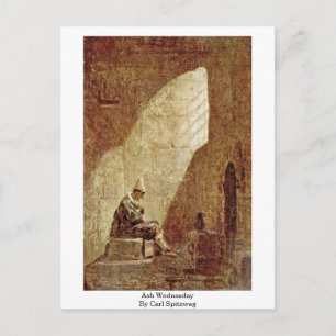 Carte Postale Mercredi Des Cendres Par Carl Spitzweg
