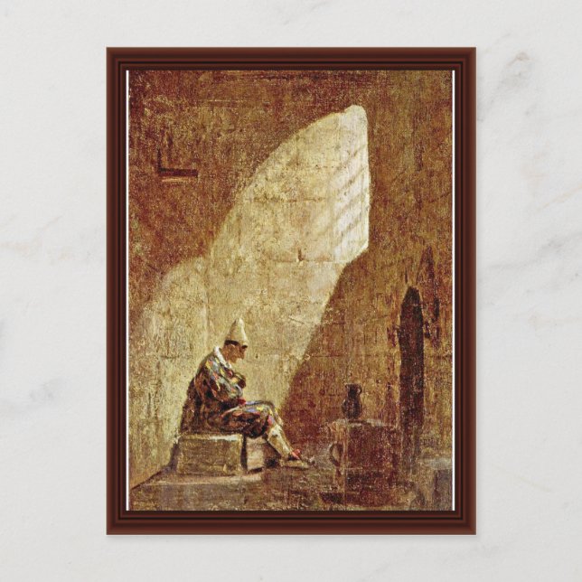 Carte Postale Mercredi Des Cendres, Par Spitzweg Carl (Devant)