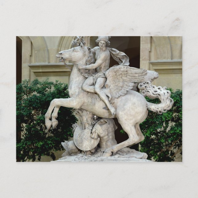Carte Postale Mercure équitation Pegasus (Devant)