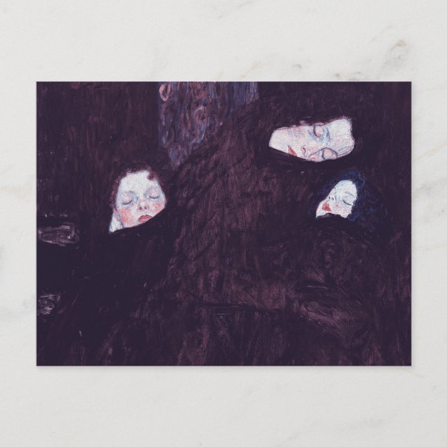 Carte Postale Mère avec deux enfants tableau de Gustav Klimt (Devant)