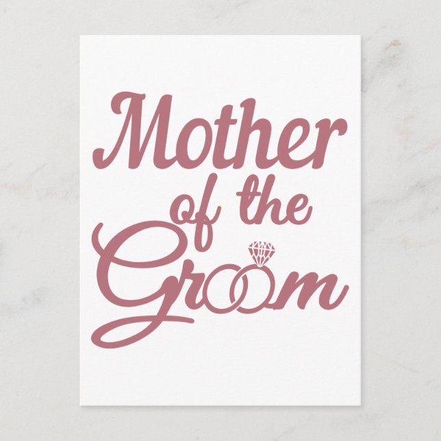 Carte Postale Mère De La Famille Mariage Groom Correspondant (Devant)