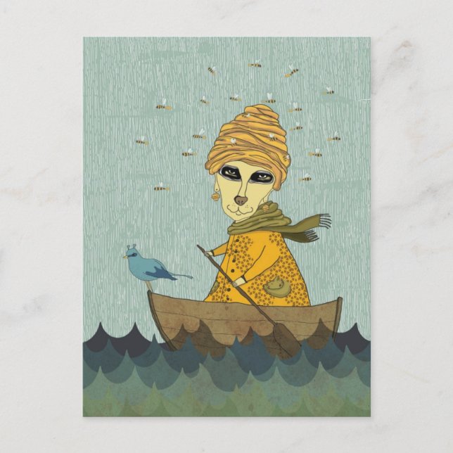 Carte Postale Mère des abeilles (Devant)