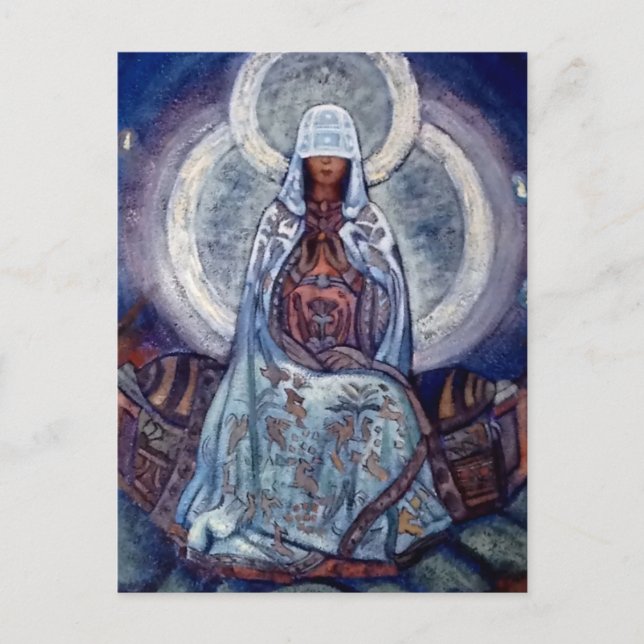 Carte Postale « Mère du Monde » de Nicholas Roerich (Devant)