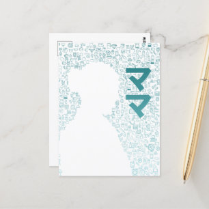 Carte Postale Mère en caractères japonais (Katakana)