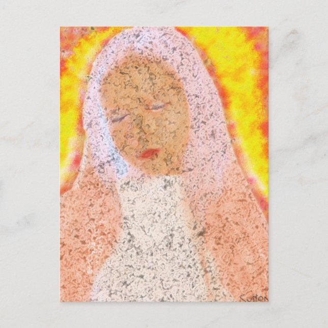 Carte Postale Mère en prière (Devant)