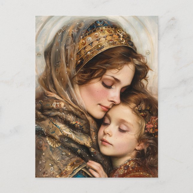 Carte Postale Mère et enfant (Devant)