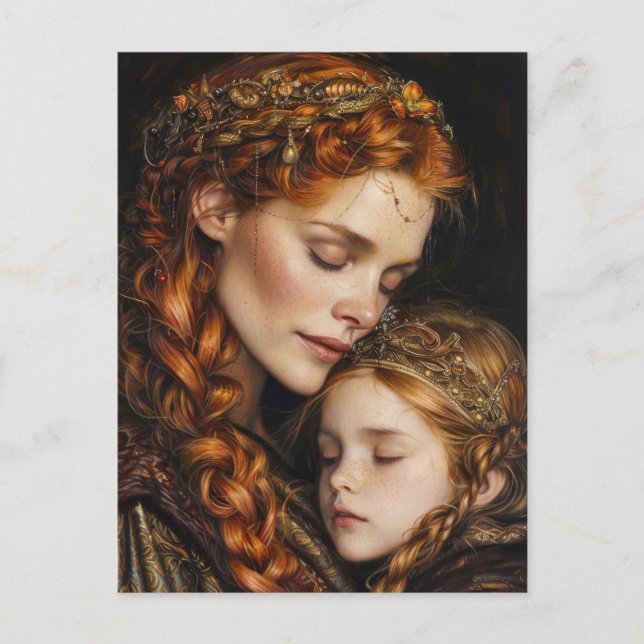 Carte Postale Mère et enfant (Devant)